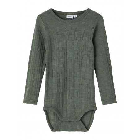 NAME IT MINI WOOL L/S BODYSTOCKING