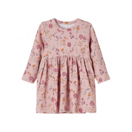 NAME IT Baby Love Langærmet Kjole - Pale Mauve