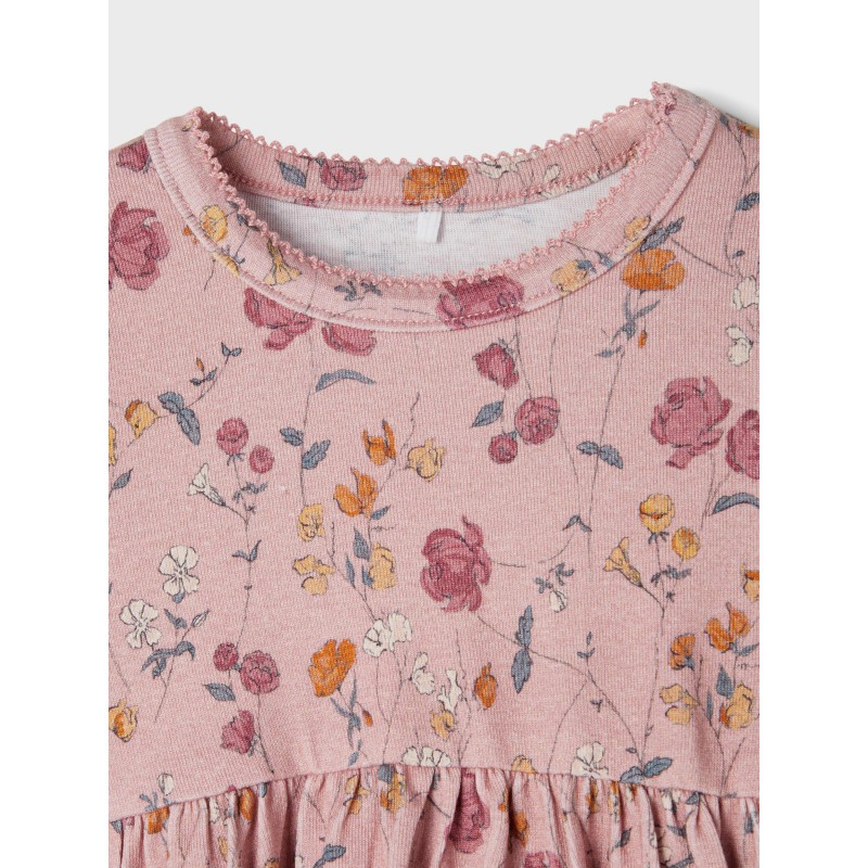 NAME IT Baby Love Langærmet Kjole - Pale Mauve