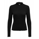 JDY Fransiska L/S Bluse - Sort
