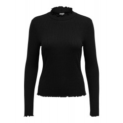 JDY Fransiska L/S Bluse - Sort