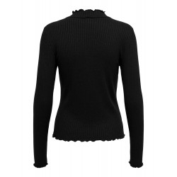 JDY Fransiska L/S Bluse - Sort
