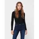 JDY Fransiska L/S Bluse - Sort