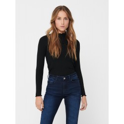 JDY Fransiska L/S Bluse - Sort