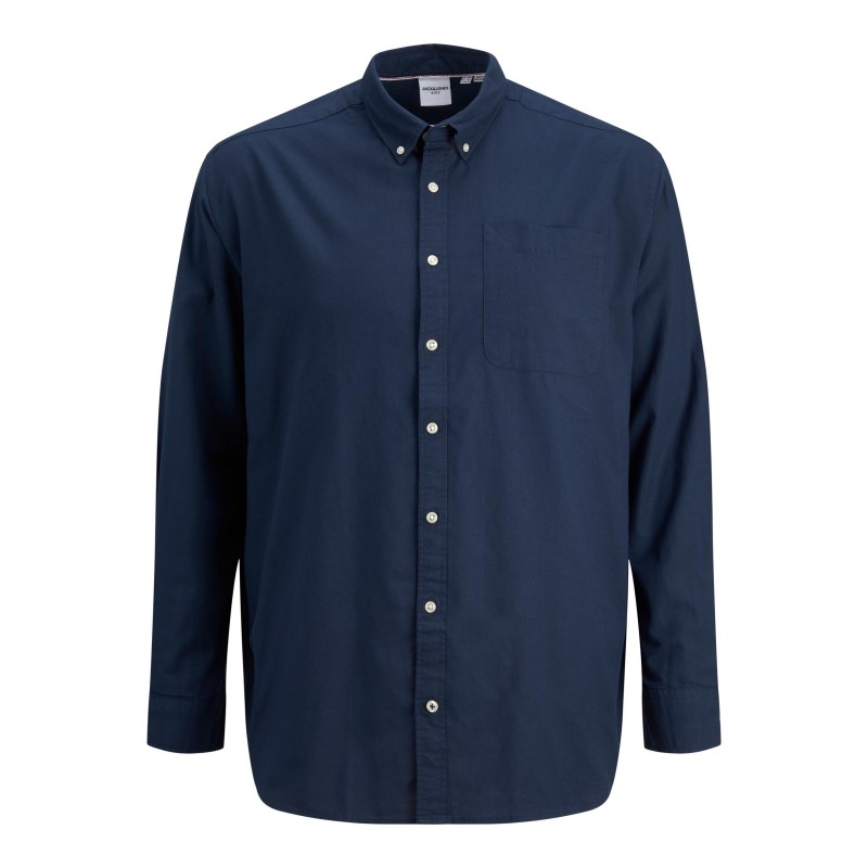 Jack and Jones Plus Oxford Langærmet Skjorte | Stor Udvalg i Plus Size