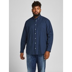 Jack and Jones Plus Oxford Langærmet Skjorte | Stor Udvalg i Plus Size