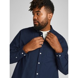 Jack and Jones Plus Oxford Langærmet Skjorte | Stor Udvalg i Plus Size
