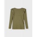 NAME IT Mini Lise Slim Bluse - Stone Gray