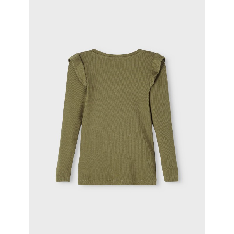 NAME IT Mini Lise Slim Bluse - Stone Gray