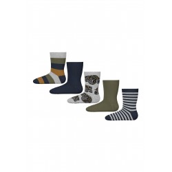 NAME IT Mini Vagn 5-pak Strømper - Grey Melange