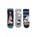 NAME IT Mini Gustav Gris 3-Pak - Dark Sapphire