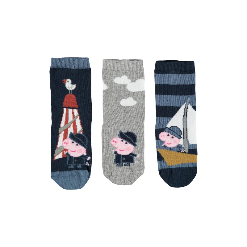 NAME IT Mini Gustav Gris 3-Pak - Dark Sapphire