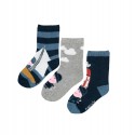 NAME IT Mini Gustav Gris 3-Pak - Dark Sapphire