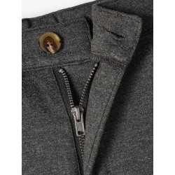 LMTD Rake Slim Fit  Bukser - Dark Grey Melange