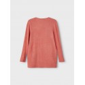 NAME IT Kids Victri Langærmet Strik Cardigan - Etruscan Red