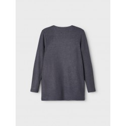 NAME IT Kids Victri Langærmet Strik Cardigan - Turbulence