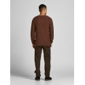 JACK & JONES BLUCARLOS CREWNECK SWEATSHIRT - CINNAMON