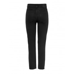 ONLY Emily HW Straight Fit Jeans - Black Denim