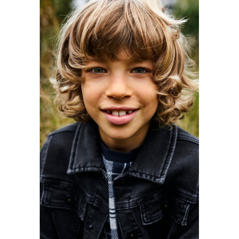 Køb NAME IT KIDS SWEAT DENIM JAKKE - SORT | Online på Thebestbuy.dk