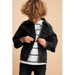 Køb NAME IT KIDS SWEAT DENIM JAKKE - SORT | Online på Thebestbuy.dk