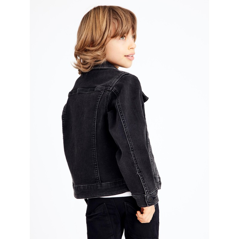 Køb NAME IT KIDS SWEAT DENIM JAKKE - SORT | Online på Thebestbuy.dk