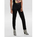 ONLY Emily HW Straight Fit Jeans - Black Denim