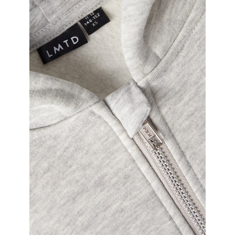 LMTD OPAL L/S SHORT CARDIGAN - LIGHT GREY MELANGE