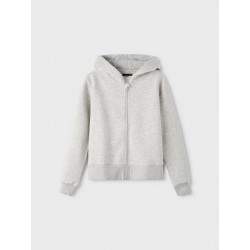 LMTD OPAL L/S SHORT CARDIGAN - LIGHT GREY MELANGE