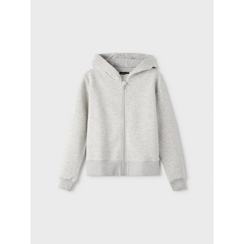 LMTD OPAL L/S SHORT CARDIGAN - LIGHT GREY MELANGE