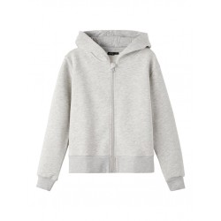 LMTD OPAL L/S SHORT CARDIGAN - LIGHT GREY MELANGE