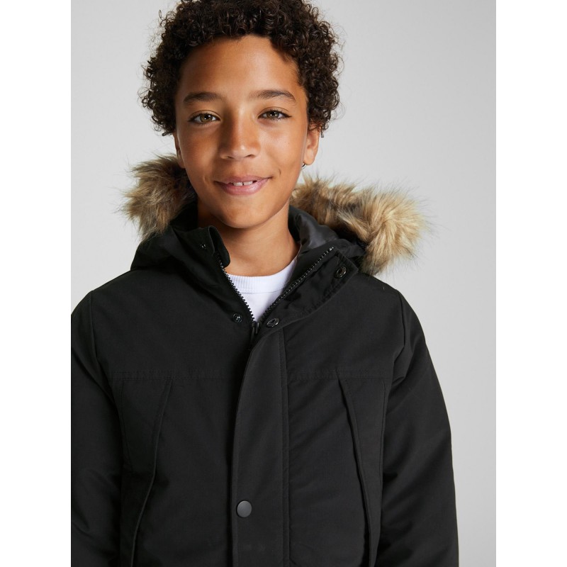 50% UDSALG På JACK & JONES JUNIOR PARKA MED HÆTTE - SORT
