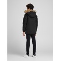 50% UDSALG På JACK & JONES JUNIOR PARKA MED HÆTTE - SORT