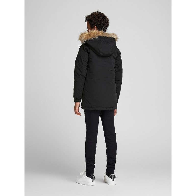 50% UDSALG På JACK & JONES JUNIOR PARKA MED HÆTTE - SORT