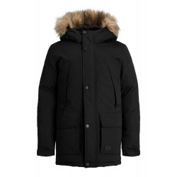 50% UDSALG På JACK & JONES JUNIOR PARKA MED HÆTTE - SORT