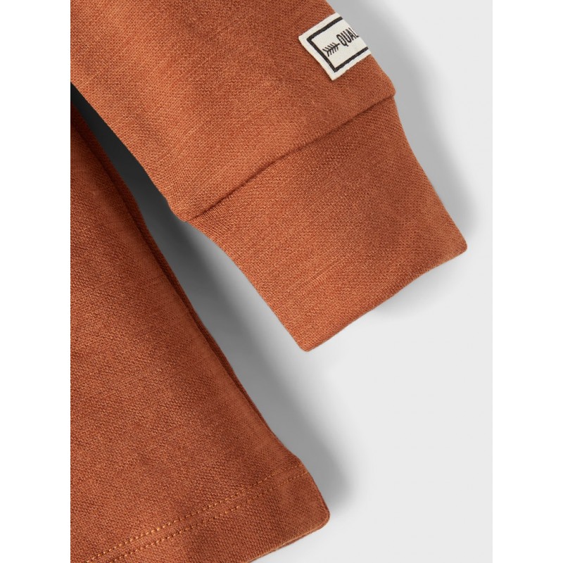 NAME IT MINI WYLA WOOL L/S TOP - MOCHA BISQUE