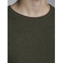 JACK & JONES BLUCARLOS CREWNECK SWEATSHIRT - OLIVE NIGHT