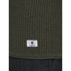 JACK & JONES BLUCARLOS CREWNECK SWEATSHIRT - OLIVE NIGHT