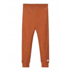 NAME IT MINI WYLA WOOL LONG JOHNS - MOCHA BISQUE