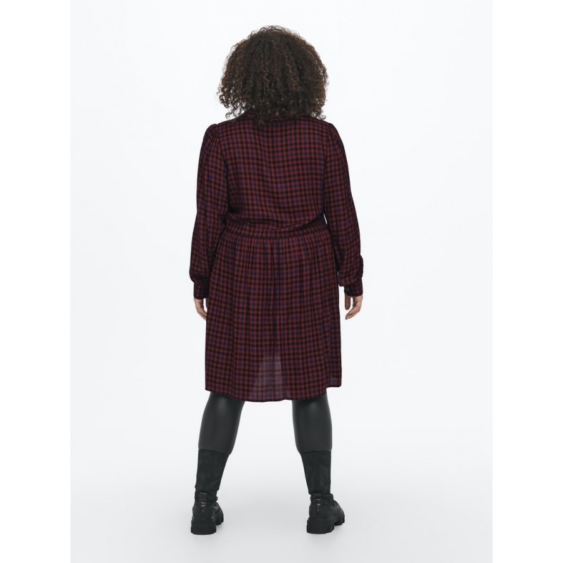 ONLY CARMAKOMA Ternet Kjole - Merlot