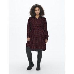 ONLY CARMAKOMA Ternet Kjole - Merlot