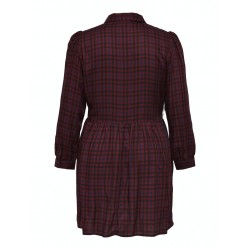 ONLY CARMAKOMA Ternet Kjole - Merlot