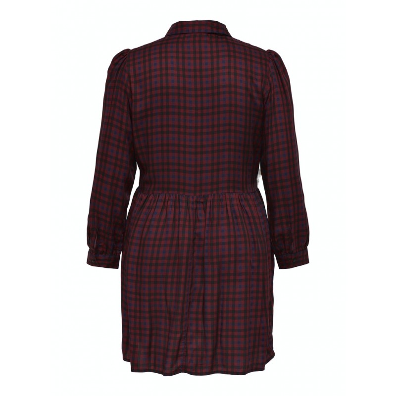 ONLY CARMAKOMA Ternet Kjole - Merlot