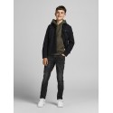 JACK & JONES JUNIOR SWEAT HOOD - FOREST NIGHT