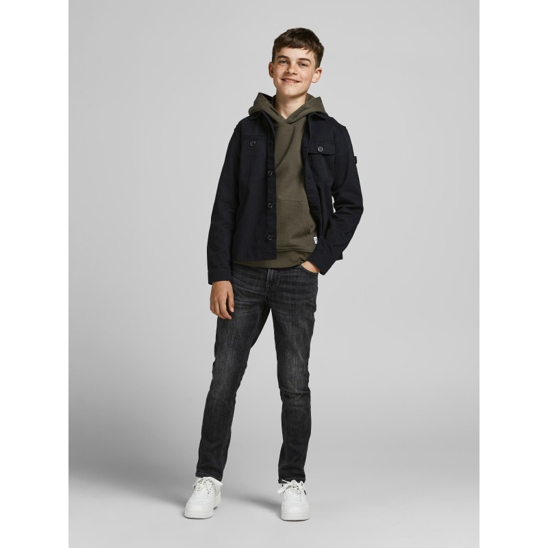 JACK & JONES JUNIOR SWEAT HOOD - FOREST NIGHT