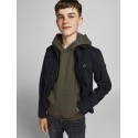JACK & JONES JUNIOR SWEAT HOOD - FOREST NIGHT