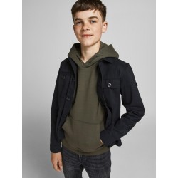 JACK & JONES JUNIOR SWEAT HOOD - FOREST NIGHT