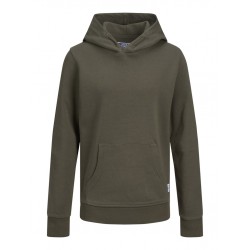 JACK & JONES JUNIOR SWEAT HOOD - FOREST NIGHT