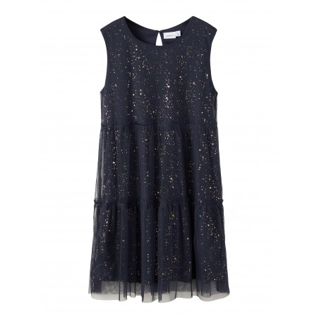 NAME IT Kids Ronja Spencer kjole - Dark Sapphire