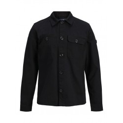 JACK & JONES JUNIOR CLASSIC OVERSHIRT - SORT