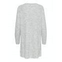 ONLY Carol L/S Strik Kjole - Light Grey Melange